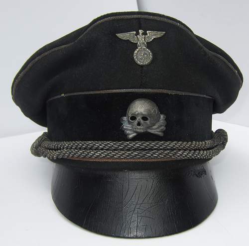 Julius Schaub SS General's visor cap