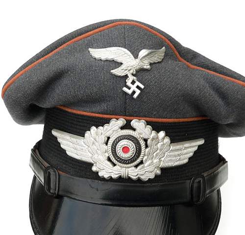 Luftwaffe Signals Visor Cap - Eagle?