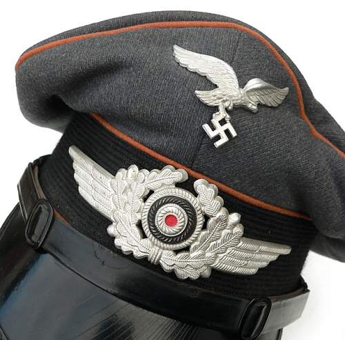 Luftwaffe Signals Visor Cap - Eagle?