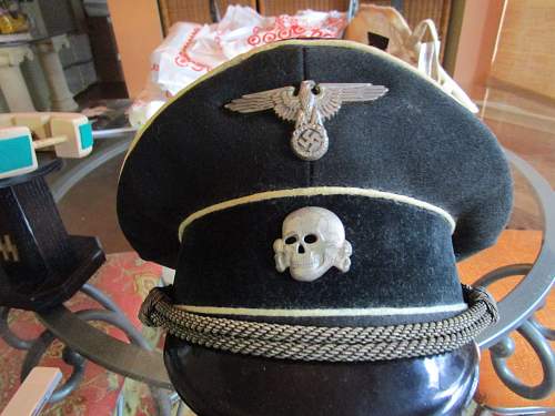 Black SS officer visor named