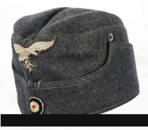 Luftwaffe overseas cap - in Heer style?