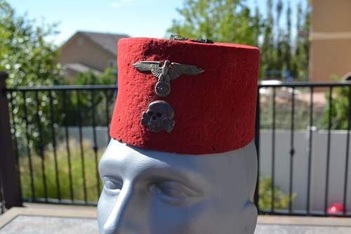 SS-Waffen Fez with Metal Insignia?