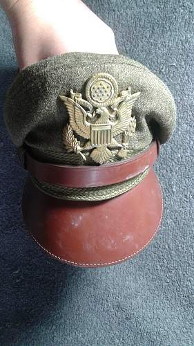 Ww2 u.s. Officer crusher cap ?