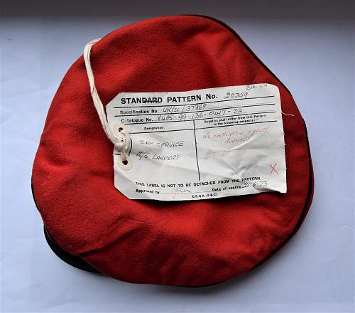 16th/5th Lancers sealed pattern cap