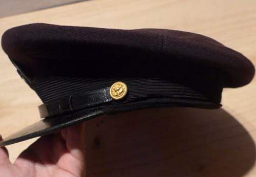 Us navy cpo black visor