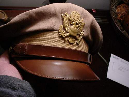 WW2 crusher cap and navy cap from high school theater wardrobe