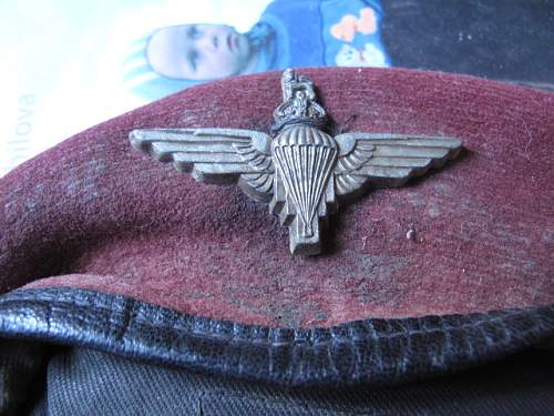 Kangol Wear Liimted Maroon AB beret 1945 dated