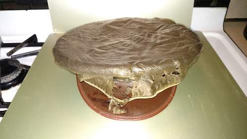 WW II U.S. EM/NCO peaked cap.