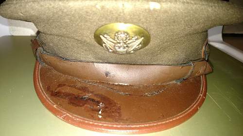 WW II U.S. EM/NCO peaked cap.