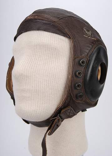 WWII USAAF A-11 Leather Flight Helmet