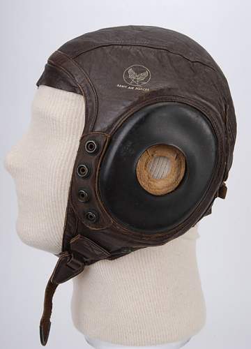 WWII USAAF A-11 Leather Flight Helmet