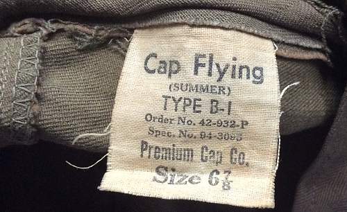 B-1 Flying Cap, Summer USAAF