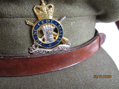 Officer's Service Dress Cap Dorset Yeomanry