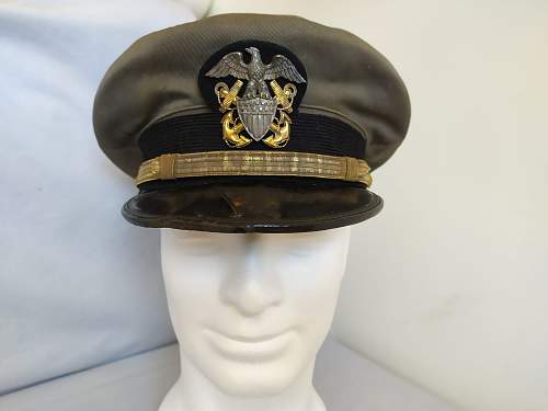 Ww2 us navy aviator visor cap