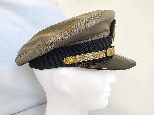 Ww2 us navy aviator visor cap