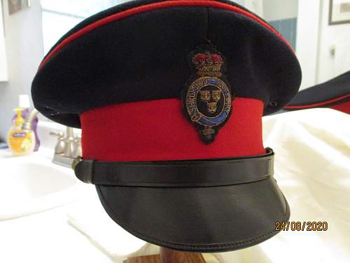 Shropshire Yeomanry visor cap