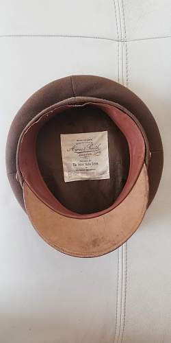 Us visor cap british made with name