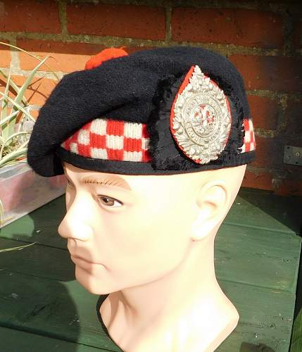 Argyll and Sutherland Highlanders Balmoral bonnet