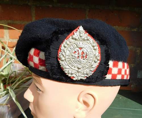 Argyll and Sutherland Highlanders Balmoral bonnet