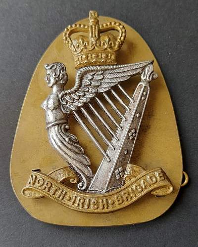 North Irish Brigade pipers cap badge