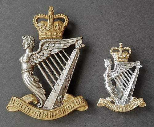 North Irish Brigade pipers cap badge