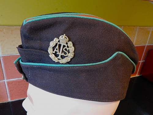 Auxilliary Territorial Service (ATS) womens field service cap (side hat)