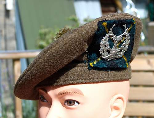 Gordon Highlanders other ranks (enlisted men) TOS (Tam O' Shanter) bonnet
