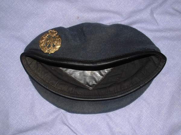 RAF Beret, cloth, blue grey.