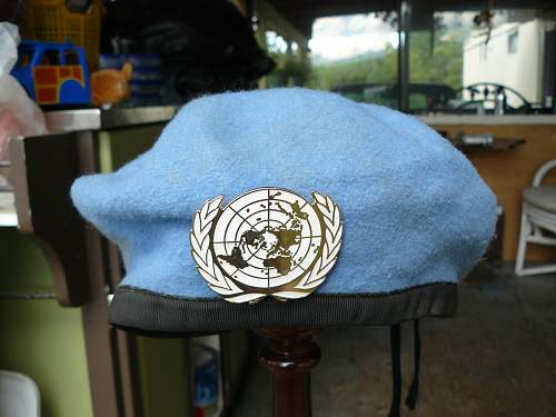 UN peace keepers beret found in socks drawer