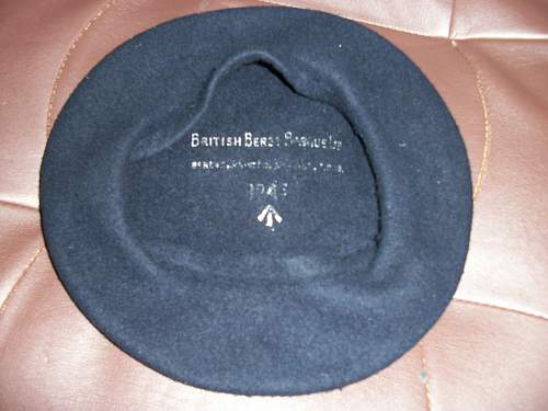 unusual dark blue beret