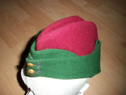 Coloured field service caps