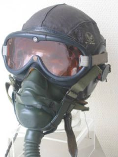 US leather flying helmet