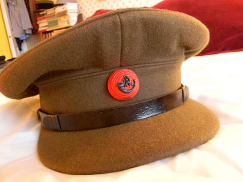 King's Royal Rifle Corps officer's service cap, WWII