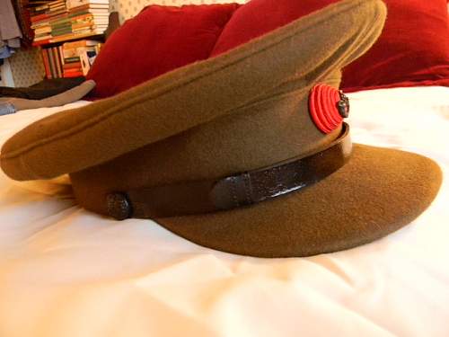 King's Royal Rifle Corps officer's service cap, WWII
