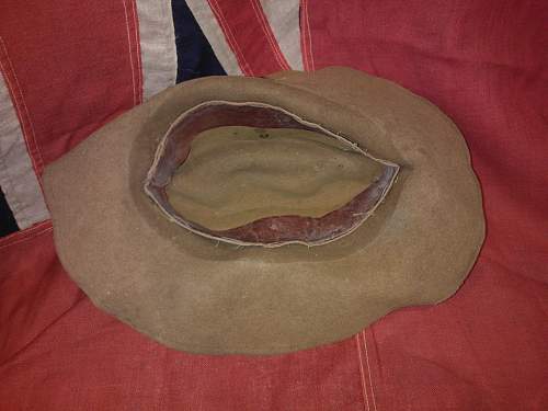 Poor condition British slouch hat
