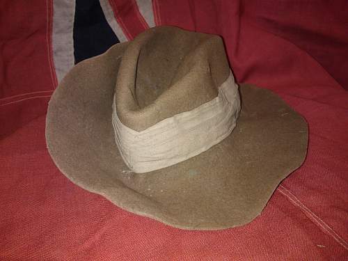 Poor condition British slouch hat