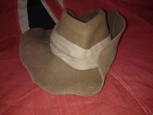 Poor condition British slouch hat