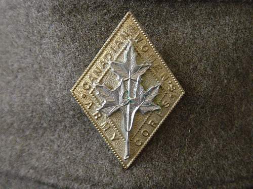 Canadian Women's Army Corps cap.