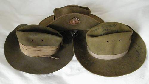Aussie WW2 Slouch Hats