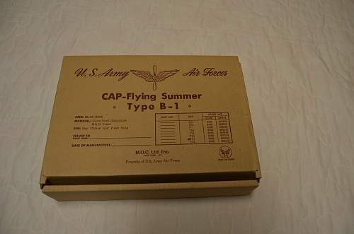 AAF Cap-Fying Summer Type B-1 and Cap Mechanics Type A-3