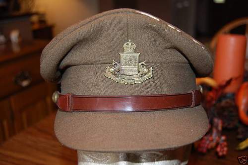 WW2 Canadian officer  visor cap