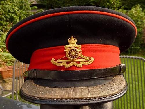 Royal Artillery field officers forage cap circa WWII