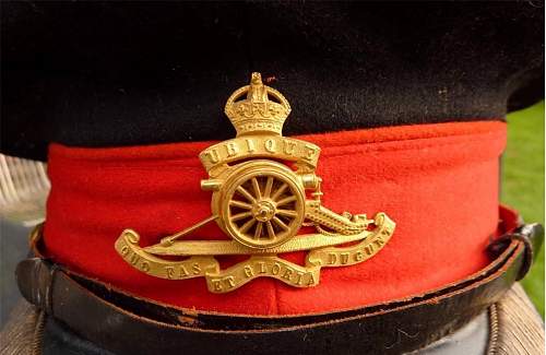 Royal Artillery field officers forage cap circa WWII