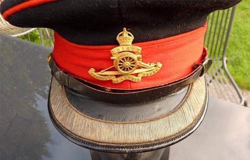 Royal Artillery field officers forage cap circa WWII