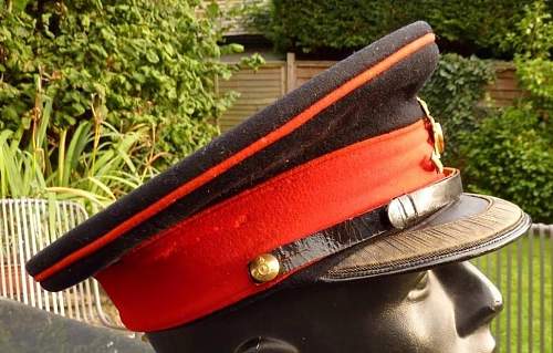 Royal Artillery field officers forage cap circa WWII