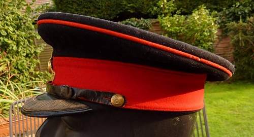 Royal Artillery field officers forage cap circa WWII