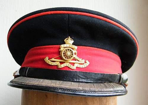 Royal Artillery field officers forage cap circa WWII