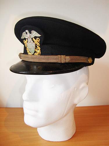 US naval cap for review.