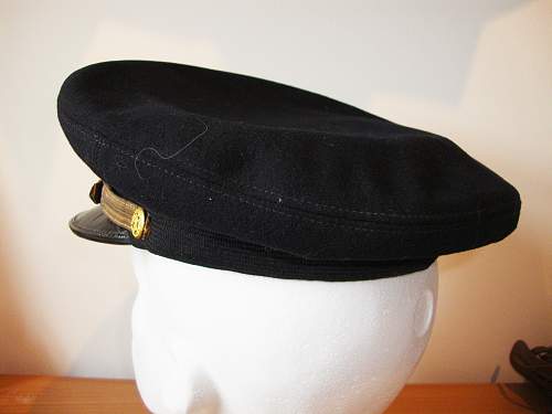 US naval cap for review.