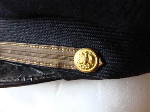 US naval cap for review.